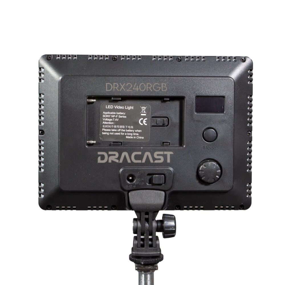 DRACAST X Series LED240 RGBWW On Camera LED Video Light (15W)