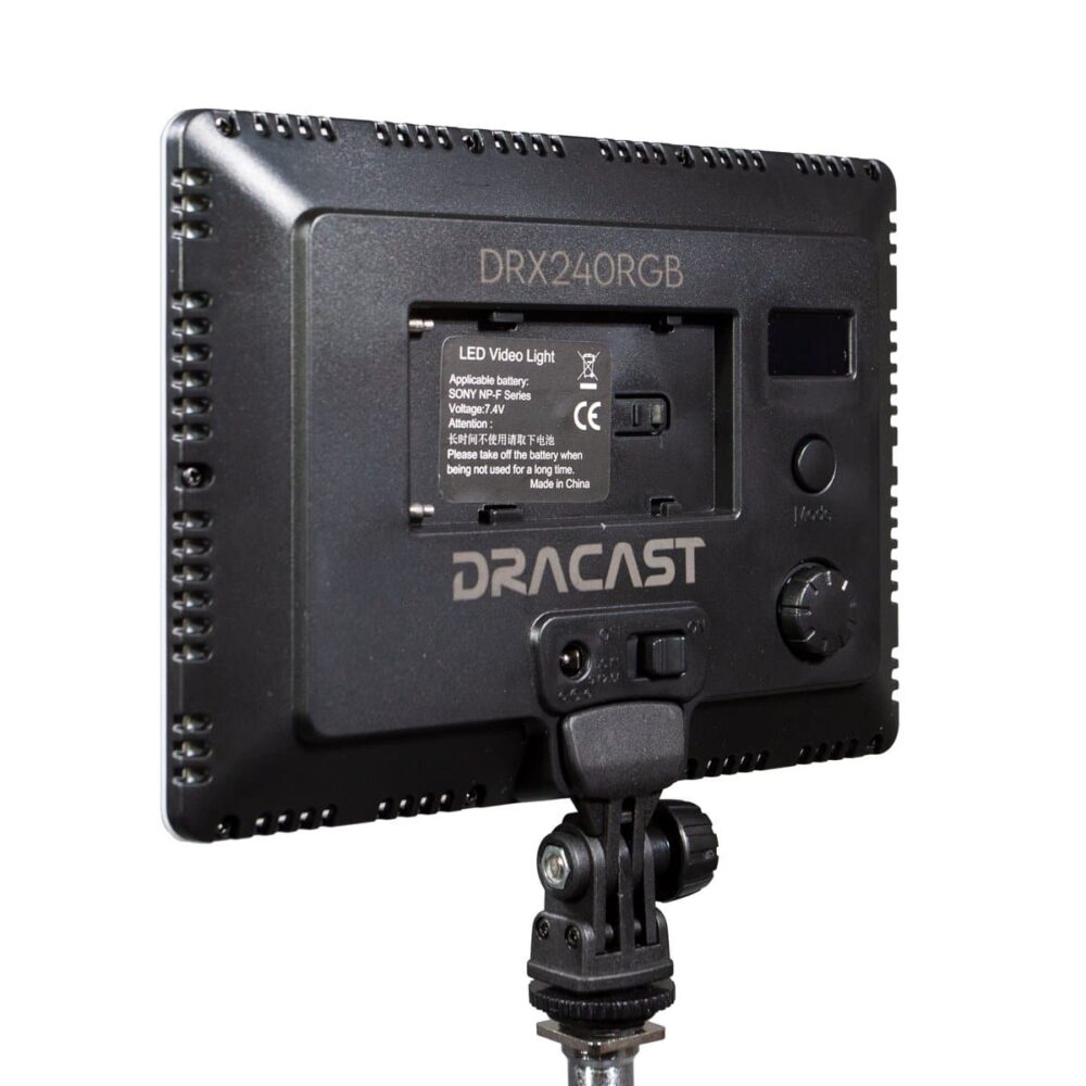 DRACAST X Series LED240 RGBWW On Camera LED Video Light (15W)