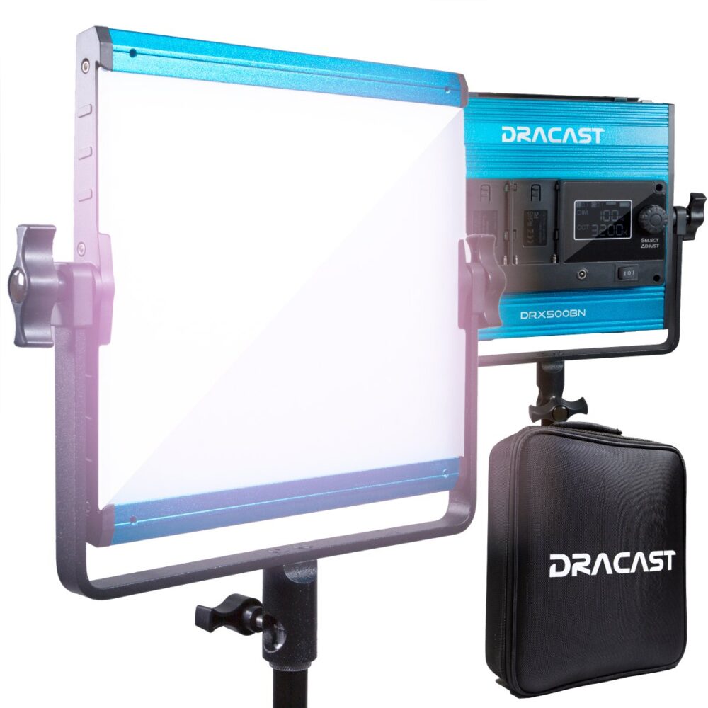 DRACAST X Series LED500 Bi-Color LED Video Light Panel (35W)