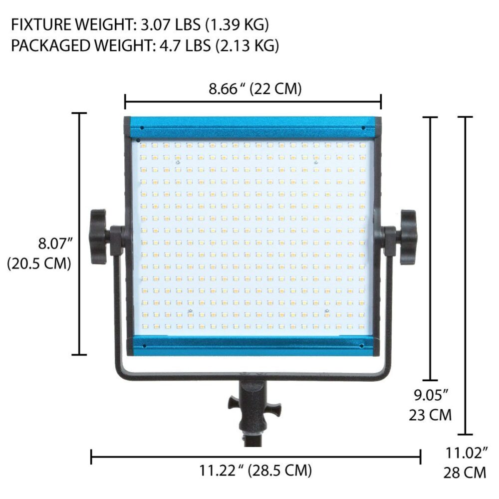 DRACAST X Series LED500 Bi-Color LED Video Light Panel (35W)