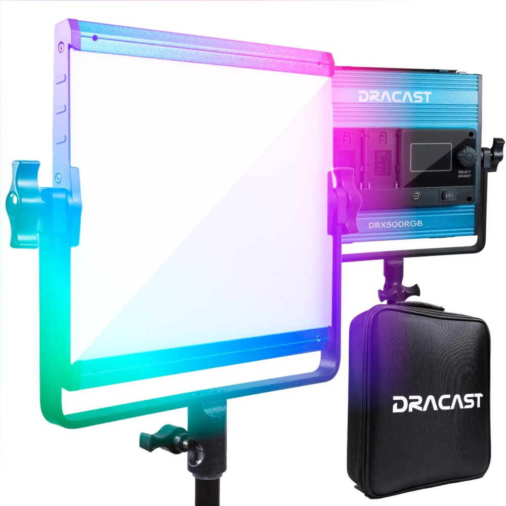 DRACAST X Series LED500 RGBWW LED Video Light Panel (35W)
