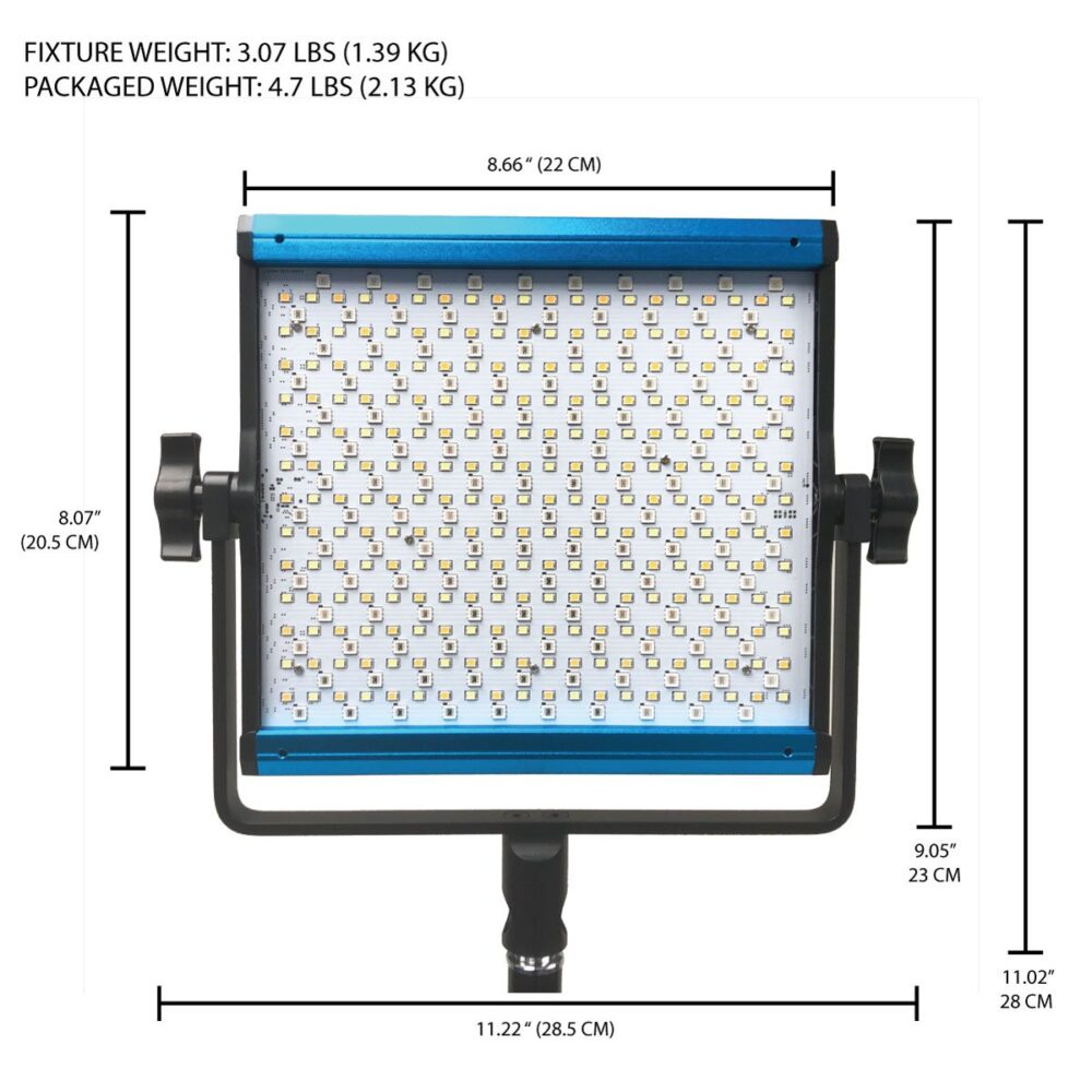 DRACAST X Series LED500 RGBWW LED Video Light Panel (35W)