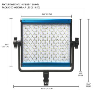 DRACAST X Series LED500 RGBWW LED Video Light Panel (35W)