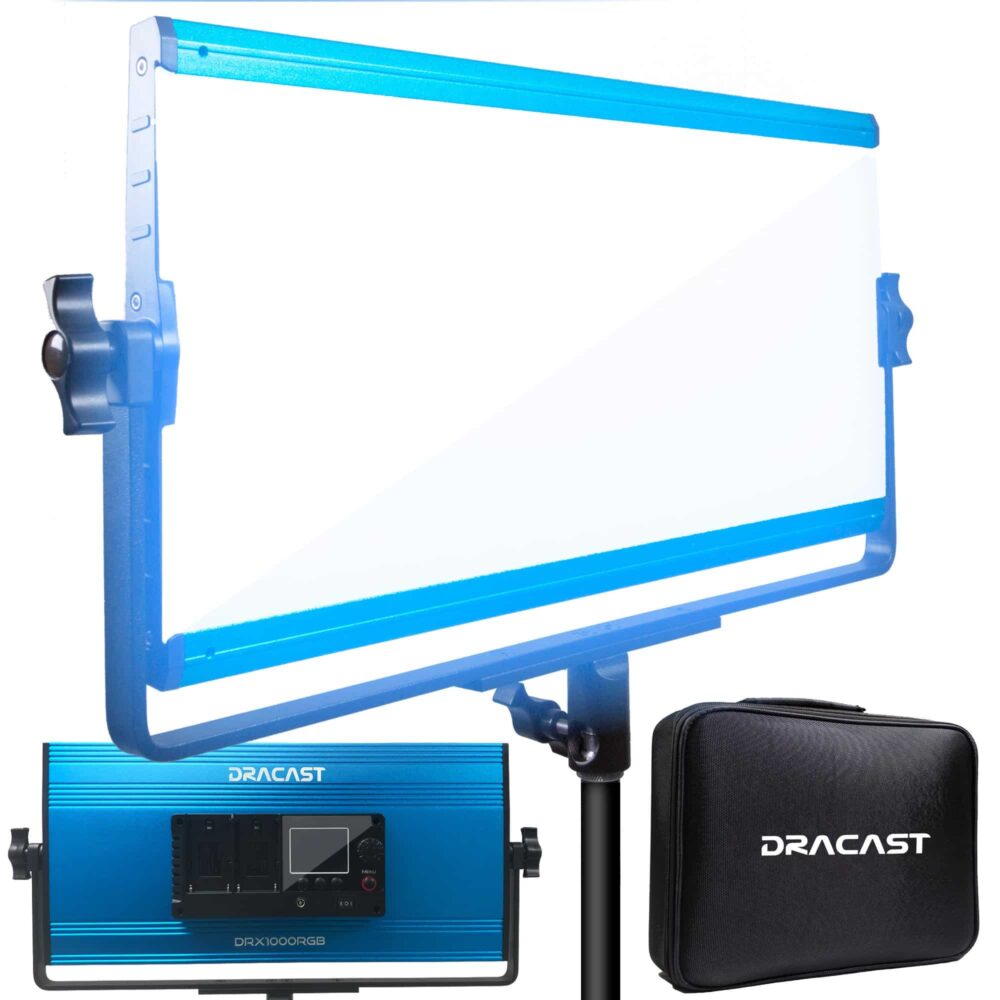 DRACAST X Series LED1000 Daylight LED Video Light Panel (70W)