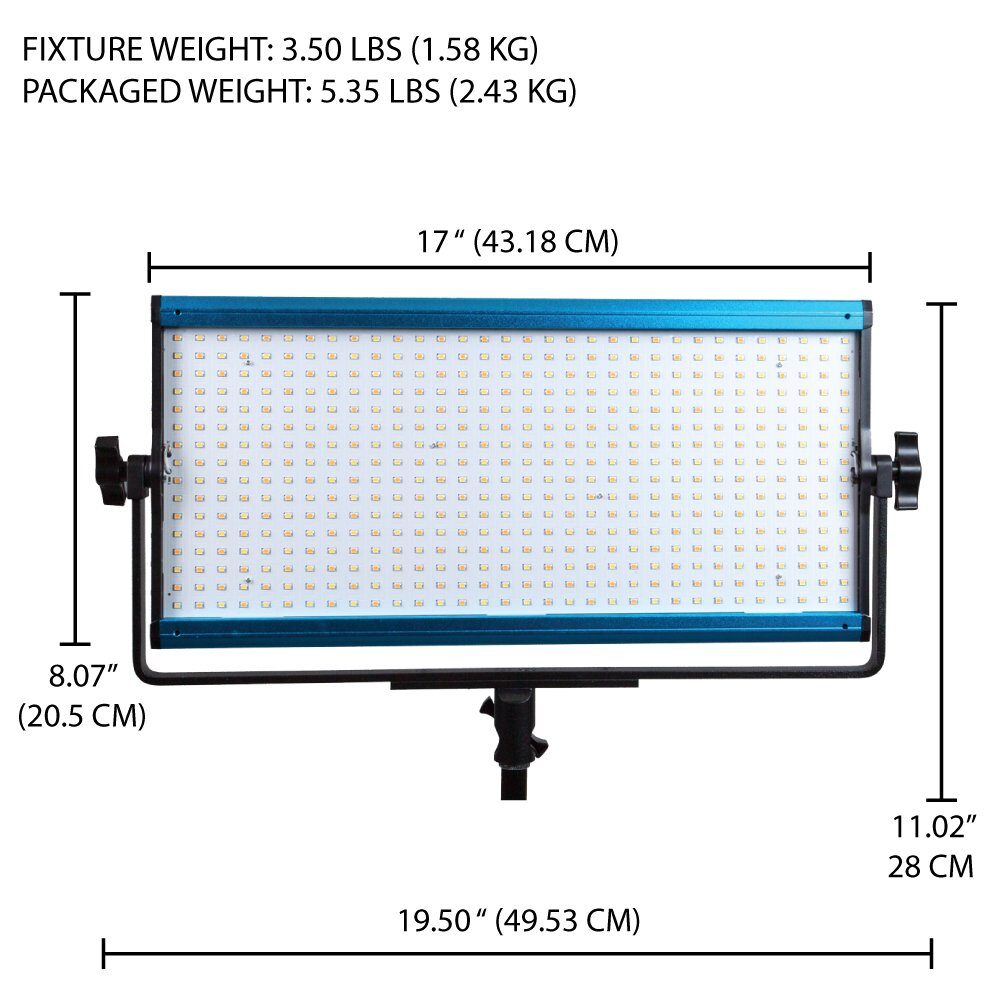 DRACAST X Series LED1000 Bi-Color LED Video Light Panel (70W)