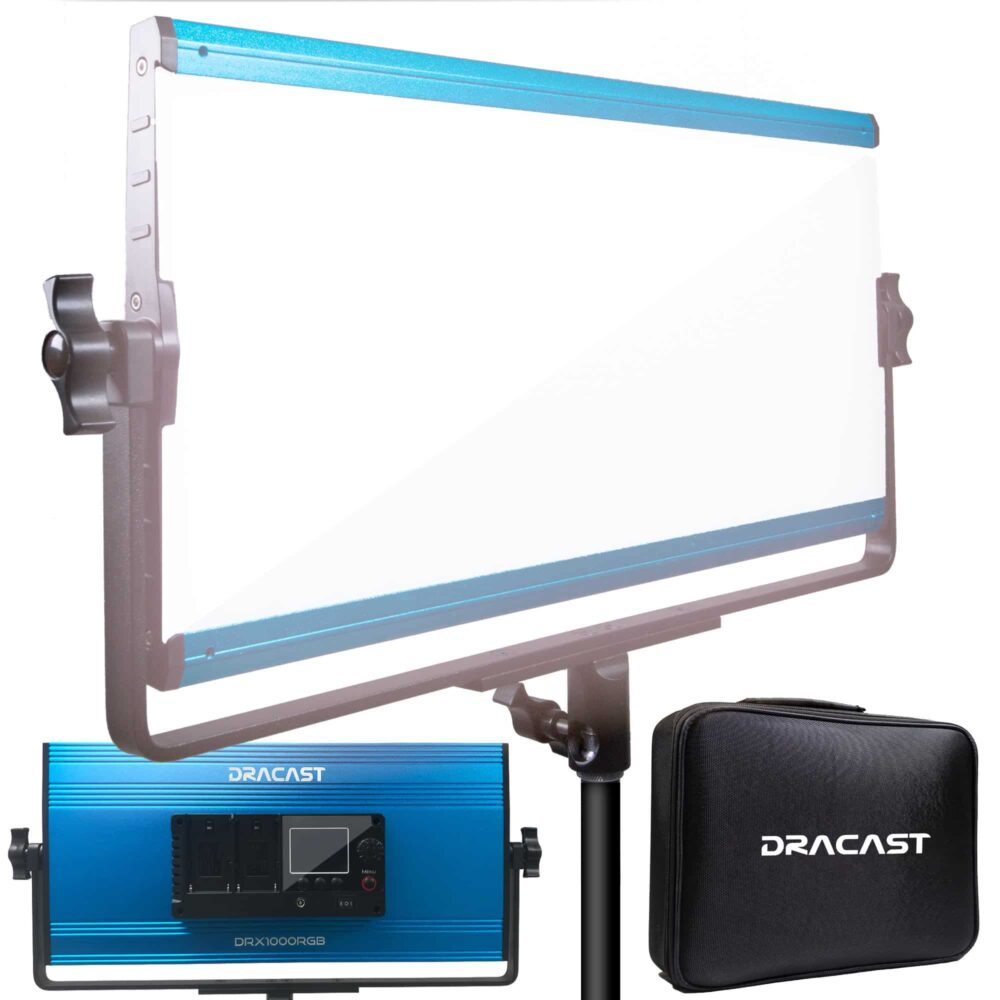 DRACAST X Series LED1000 Bi-Color LED Video Light Panel (70W)