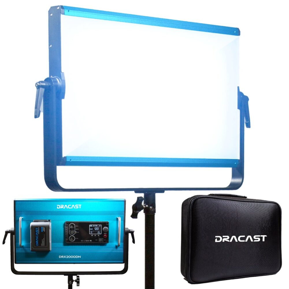 DRACAST X Series LED2000 Daylight LED Video Light Panel (130W)