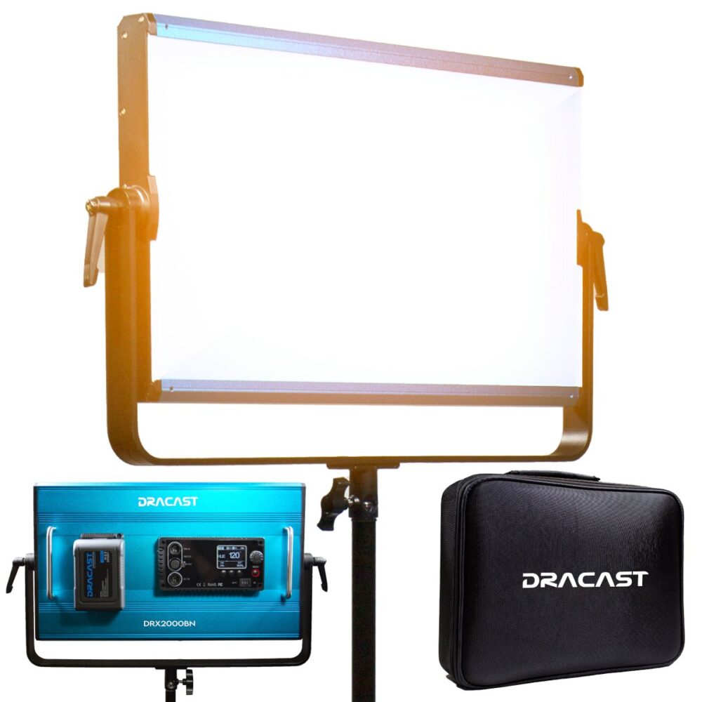 DRACAST X Series LED2000 Bi-Color LED Video Light Panel (130W)