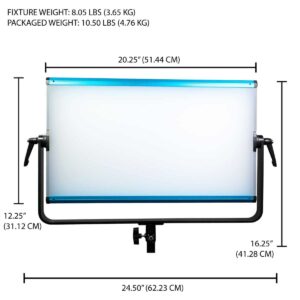 DRACAST X Series LED2000 RGBWW LED Video Light Panel (130W)