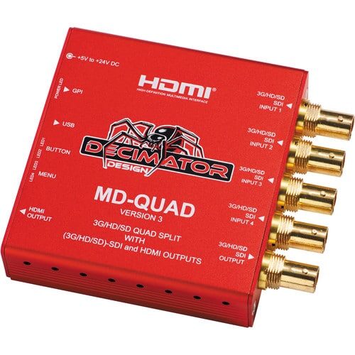 DECIMATOR MD-QUAD v3 SDI quad split multi-viewer
