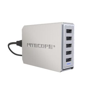 NITECORE UA55 5-Port USB desktop adapter