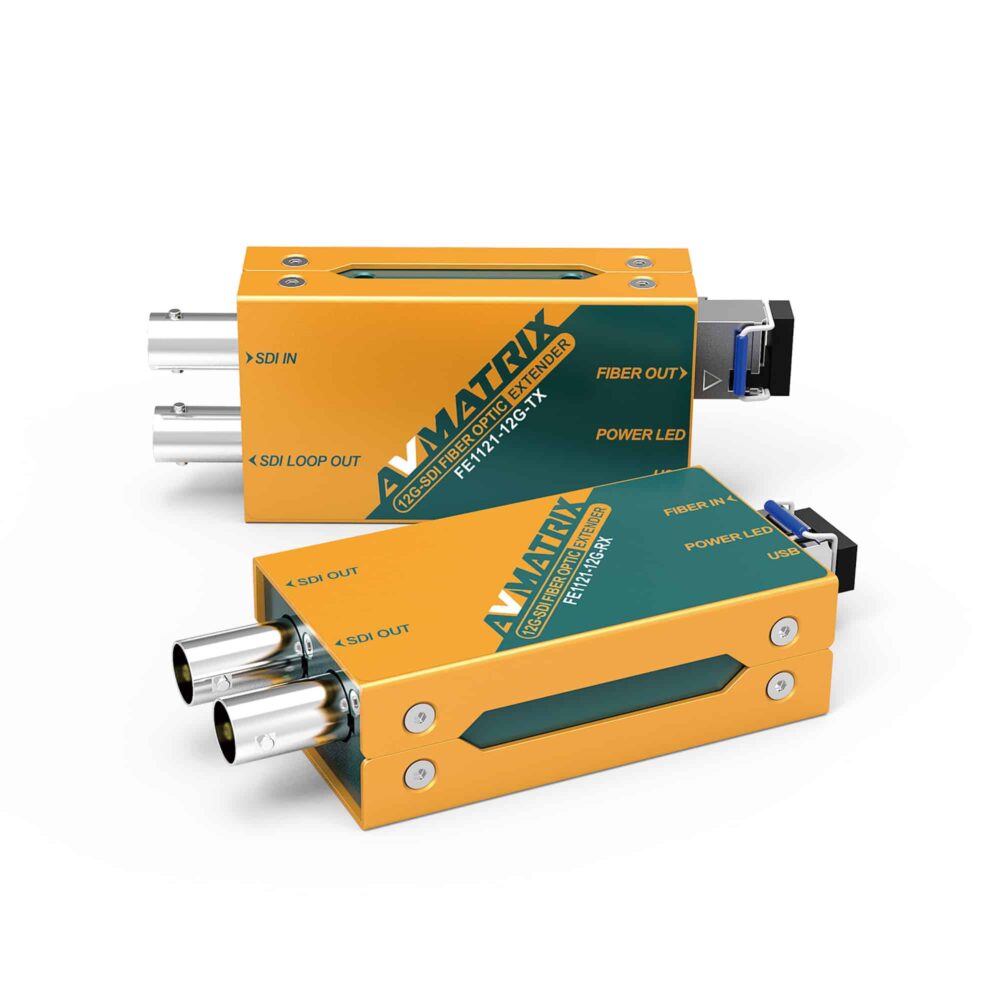 AVMATRIX FE1121-12G 12G-SDI fiber optic extender