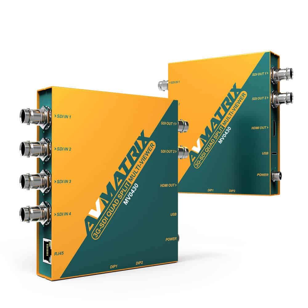 AVMATRIX MV0430 4 channel SDI multiviewer
