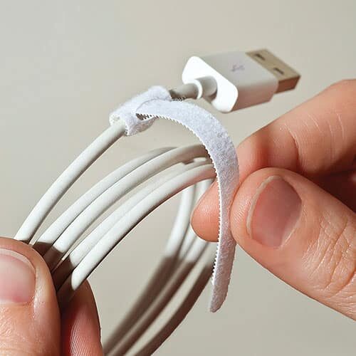 1/4" x 5.5" RIP-TIE Mini 14-pack, WHITE