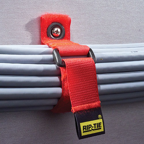1" x 10"RIP-TIE CinchStrap-EG, 10 Pack, BLACK