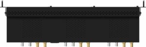 5.5” TVLOGIC R-5T triple 2RU UHD-4K ready rack mount monitor, 12G-SDI/HDMI