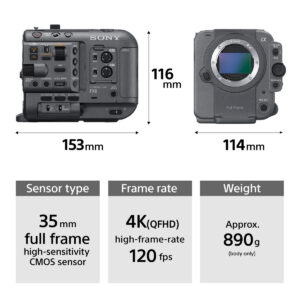 SONY FX6 täiskaader Cinema Line kaamera