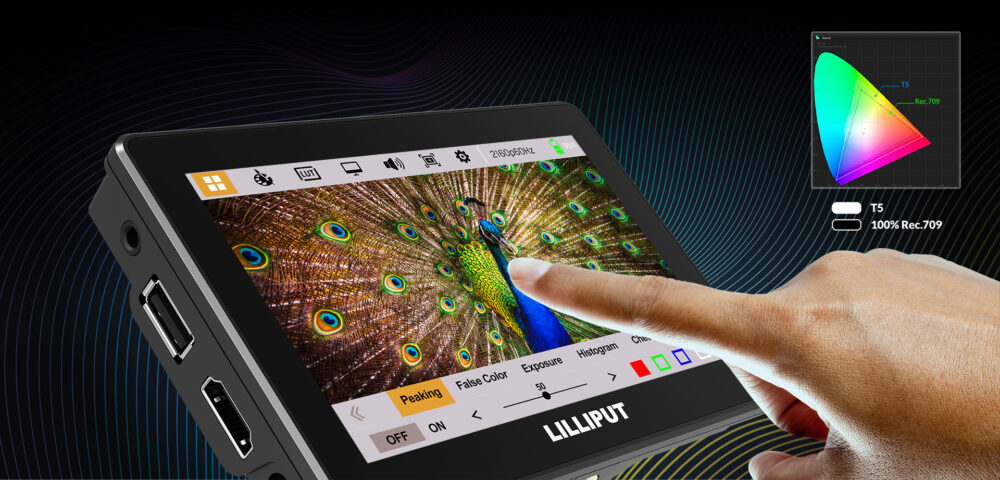 5" LILLIPUT T5 puutetundlik HDMI monitor