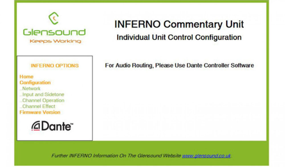 GLENSOUND Inferno Dante single commentator's box