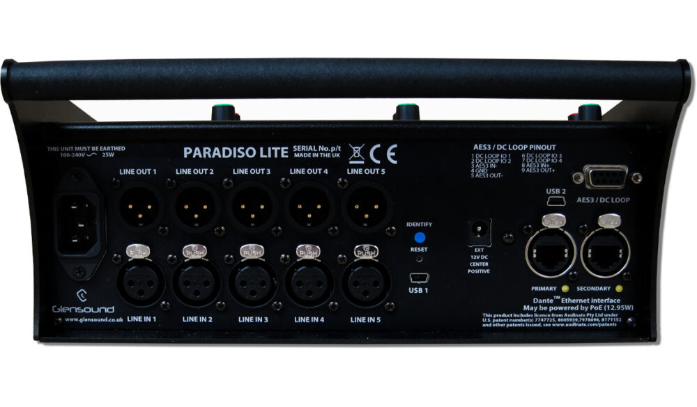 GLENSOUND Paradiso Lite Dante AES67 kommentaatoripult