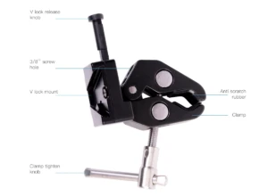 V-mount akukinnitus