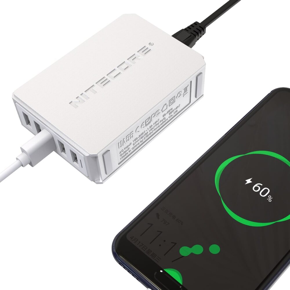 NITECORE UA55 5-Port USB desktop adapter