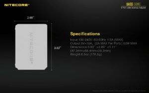 NITECORE UA55 5-Port USB desktop adapter
