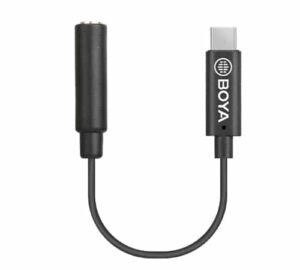 BOYA BY-K4 3.5mm TRS (female) to Type-C (male) audio adapter