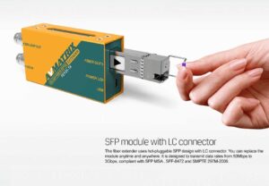 AVMATRIX FE1121 3G-SDI fiber optic extender