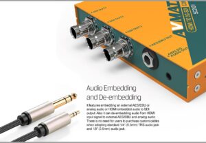 AVMATRIX SC2031 HDMI & AV to 3G-SDI scaling converter