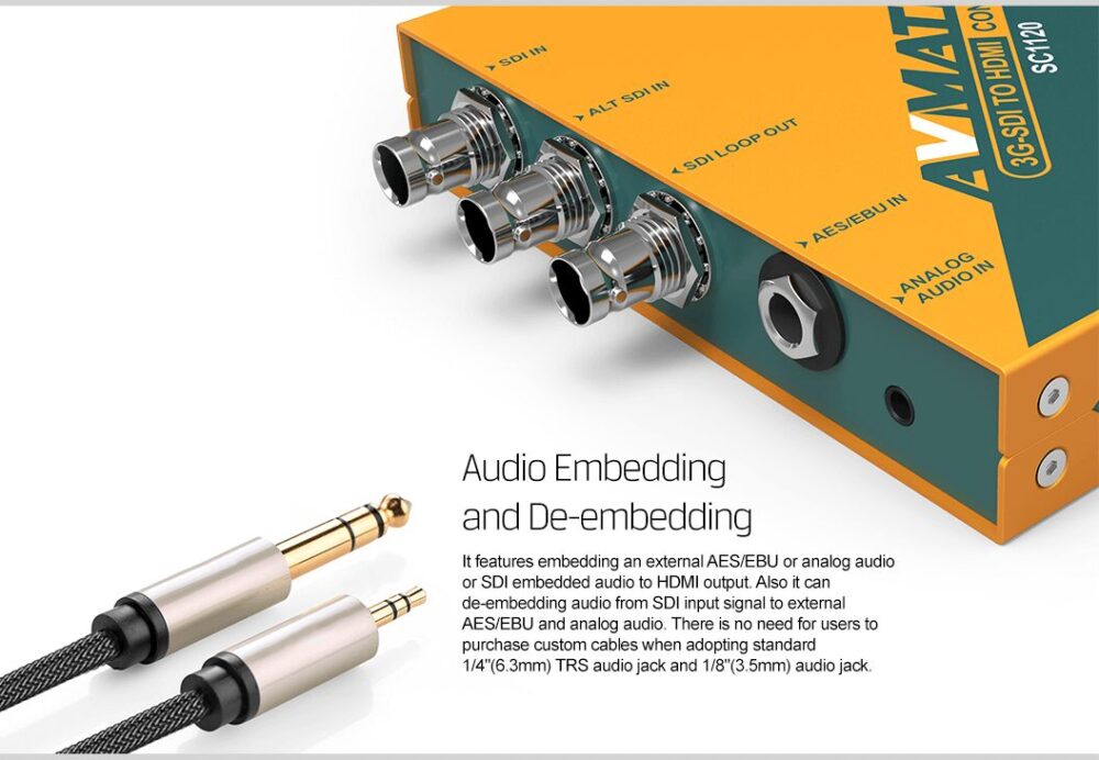 AVMATRIX SC1120 3G-SDI to HDMI & AV scaling converter