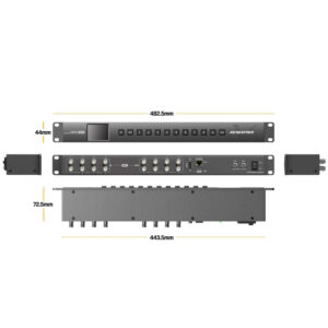 AVMATRIX MSS0811 1RU 8×8 3G-SDI matrix switcher