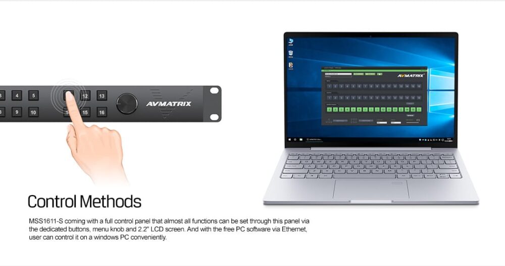 AVMATRIX MSS1611-S 16×16 seamless SDI matrix switcher