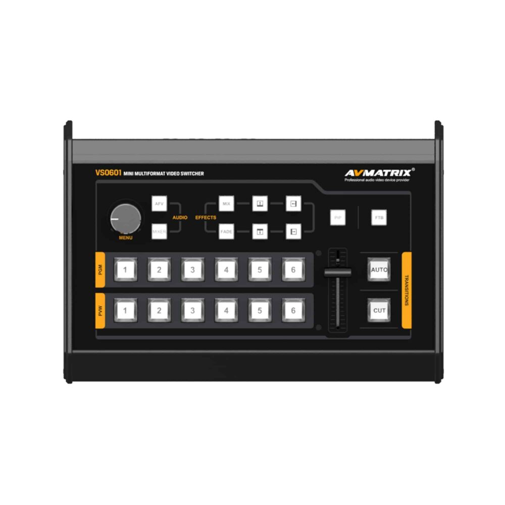 AVMATRIX VS0601U mini 6ch SDI/HDMI multi-format streaming video switcher
