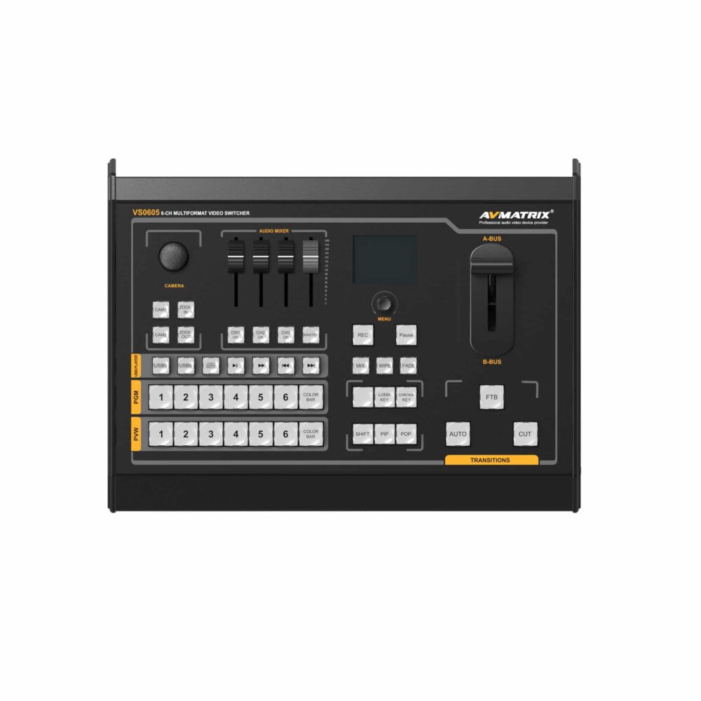 AVMATRIX VS0605U standalone 6ch multi-format streaming video switcher