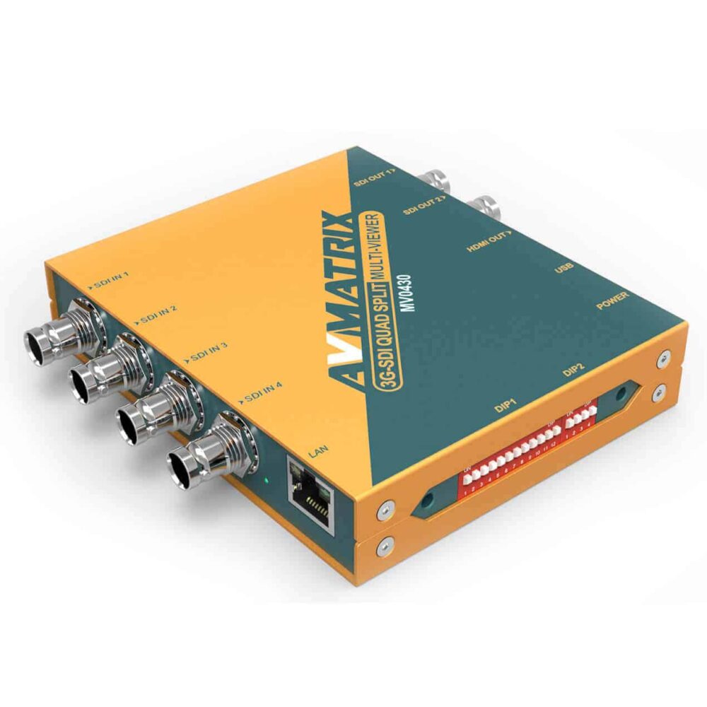 AVMATRIX MV0430 4 channel SDI multiviewer