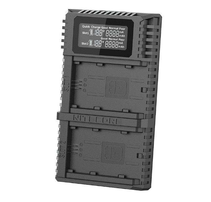 Nitecore USN4 PRO dual slot digital USB charger for Sony NP-FZ100 batteries
