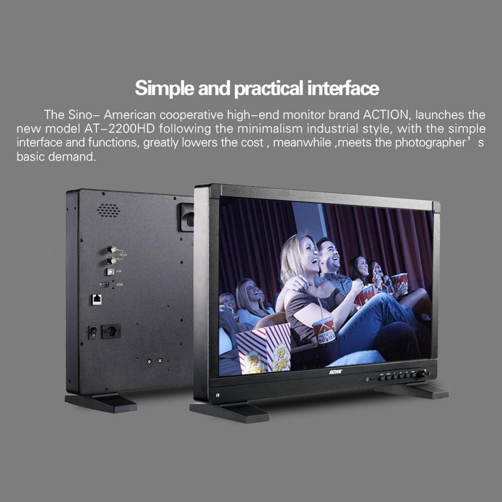 21.5” RUIGE AT-2200HD 3G-SDI HDMI broadcast monitor with armor case