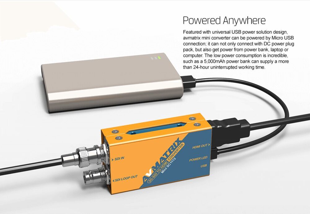 AVMATRIX SC1221 HDMI to 3G-SDI mini converter