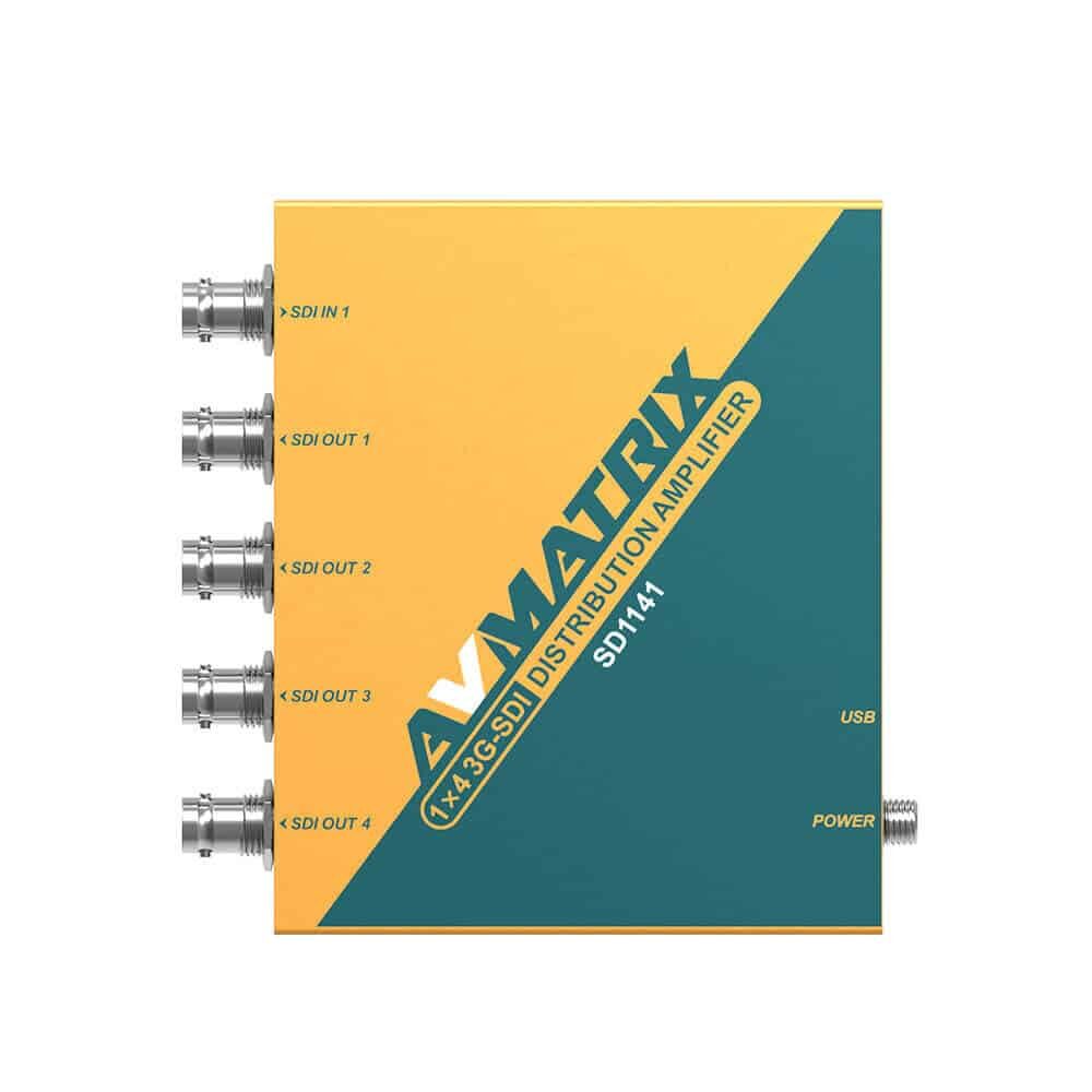 AVMATRIX SD1141 1×4 SDI reclocking distribution amplifier
