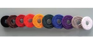 1/2" x 8" RIP-TIE Lite CableWrap, 10 Rolls of 10, RAINBOW COLORS