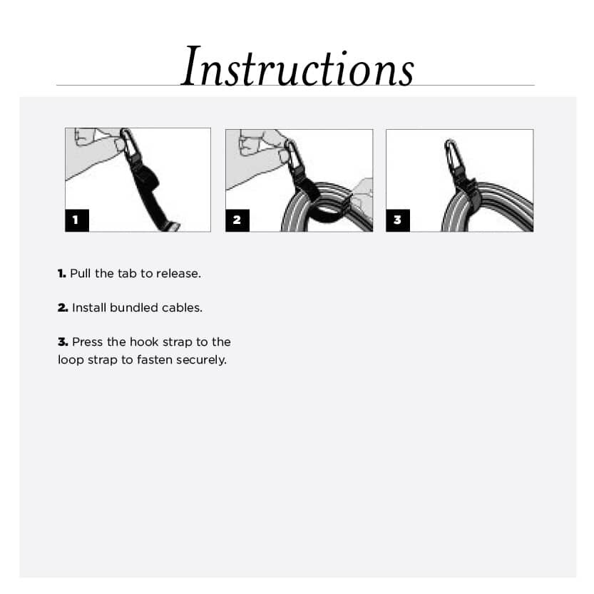 1" x 6" RIP-TIE CableCarrier with Black Carabiner, 2 Pack, BLACK