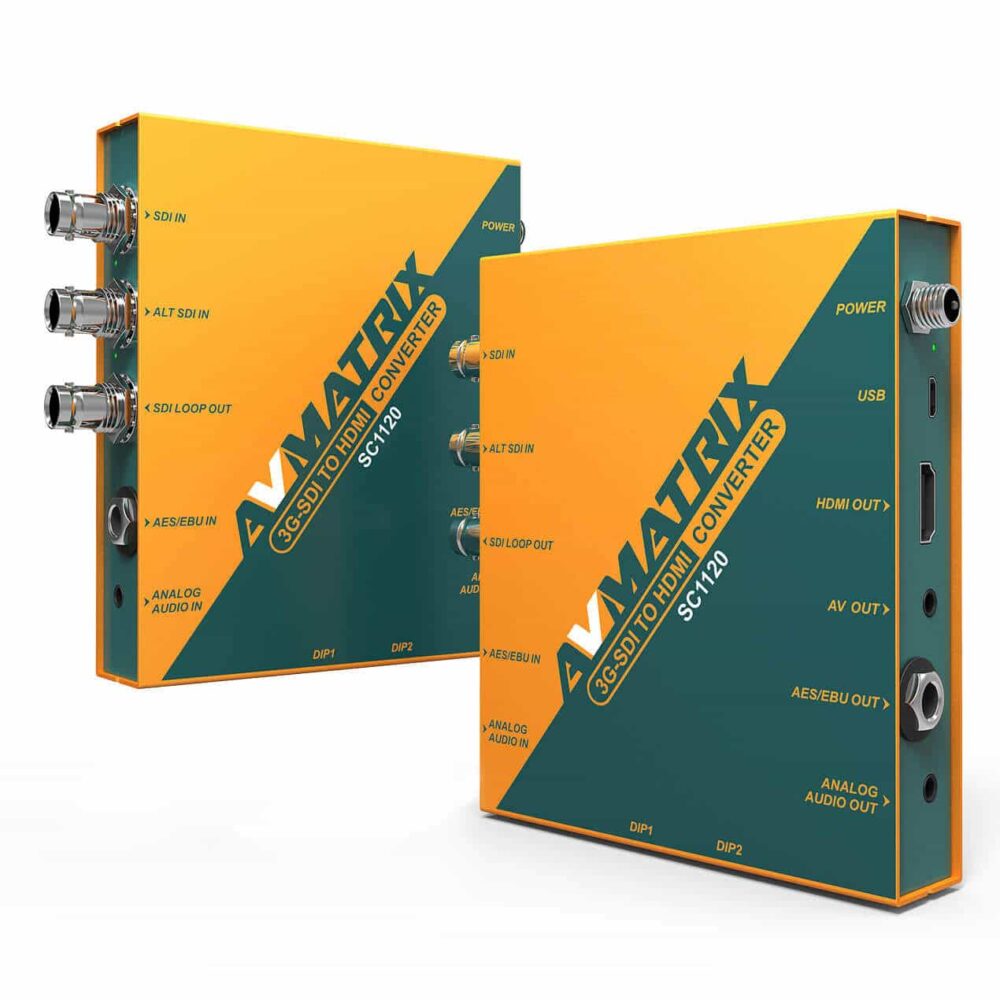 AVMATRIX SC1120 3G-SDI to HDMI & AV scaling converter
