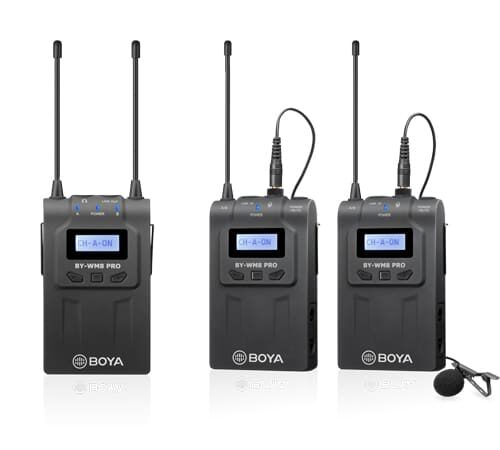 BOYA BY-WM8 Pro-K2 kahe saatjaga raadiomikrofonide komplekt