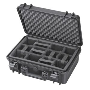 PANARO MAX430CAM veekindel kohver, must, sektsioonidega