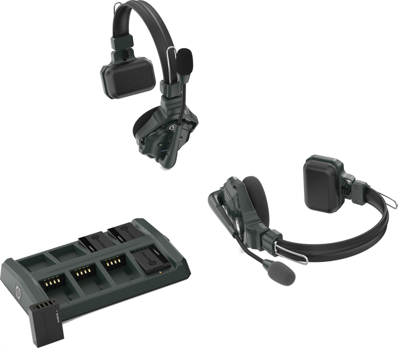 HOLLYLAND Solidcom C1 Full Duplex Wireless Intercom System with 2 headsets