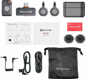 HOLLYLAND LARK M2S Combo Wireless Lavalier Microphone Combo (Space Gray)