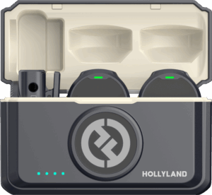 HOLLYLAND Lark M2 Combo - Wireless Lavalier Microphone (Duo,ShineCharcoal)