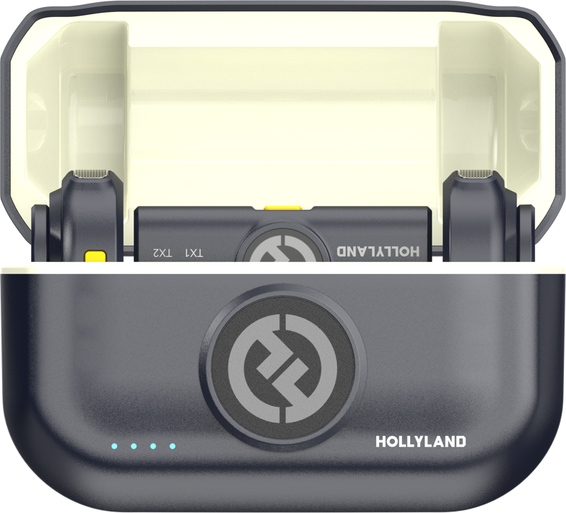 HOLLYLAND Lark M2 USB-C - Wireless Lavalier Microphone with USB-CPlug (Duo,Shine Charcoal)