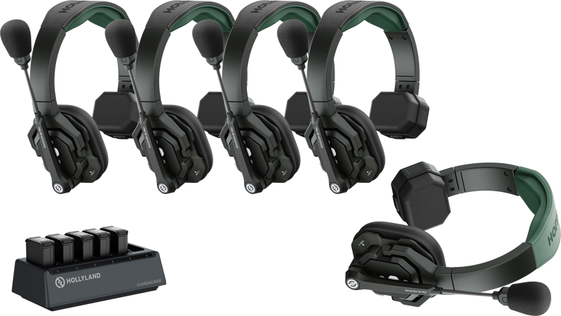 HOLLYLAND Solidcom SE Pro- 5 Person Noise Cancelling Headset Intercom